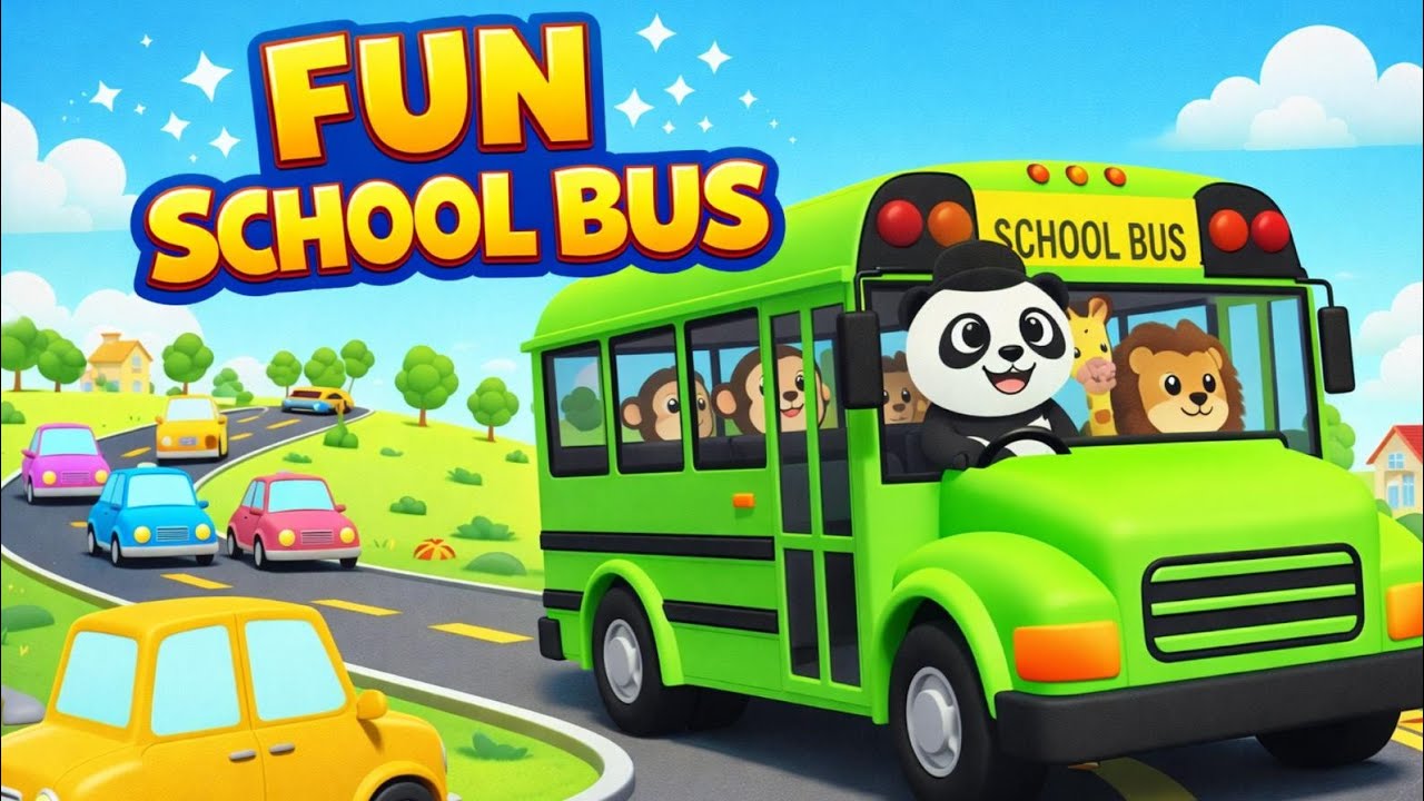 The Wheels on the Bus Adventure with kiddo panda