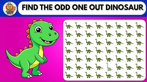 Odd One Out Quiz for Kids | Can You Spot the Different Picture?
