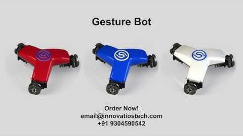 GestureBot | IMU(Accelerometer+Gyroscope) | Omni Wheels