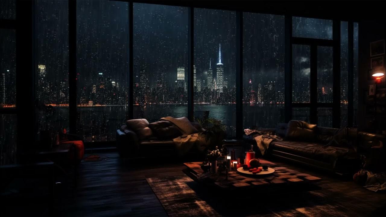 🌌 Ambient Night Rain Sounds on Windows for a Calming and Studious Environment [ASMR] YouTube