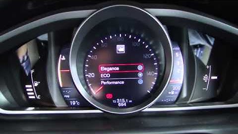 Volvo V40 LCD intruments walkthrough1508