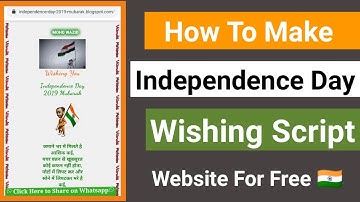 Happy Independence Day 2019 Whatsapp Viral Script | Download Wishing Script