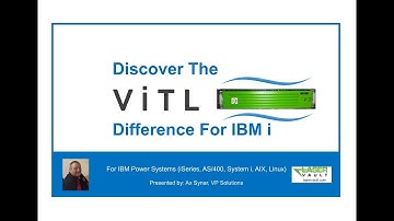 Discover The  ViTL  Difference For Faster IBM i Backups