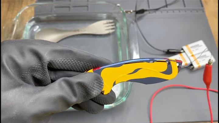 DIY Titanium ANODIZING knife scale on CRKT Pilar - JackG Hobbies