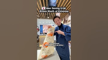 Saving $196 Billion Dollars Worth of Kimonos!!! #shorts #japan #kimono