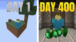 I Survived 400 DAYS in ORIGINAL Skyblock