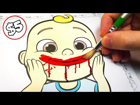 Horror Artist Vs 5 C0C0Melon Paint With Water Colouring Book