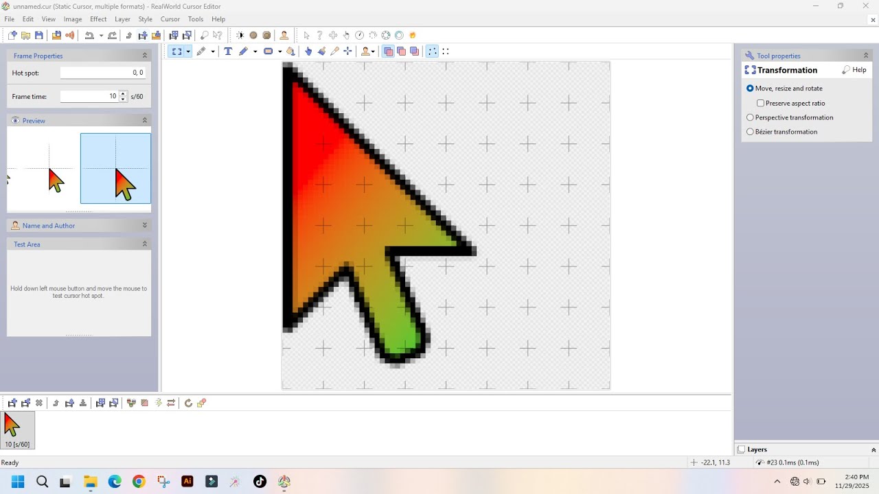 Как создать собственный курсор мыши и применить его в Windows 11