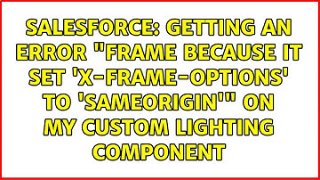 Getting an error "frame because it set 