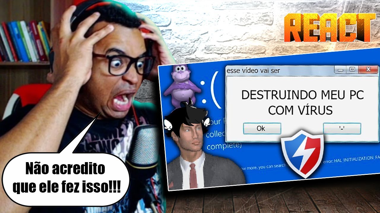 CARACA QUE LOUCO | INSTALANDO VÍRUS NO MEU COMPUTADOR - Saiko Joga