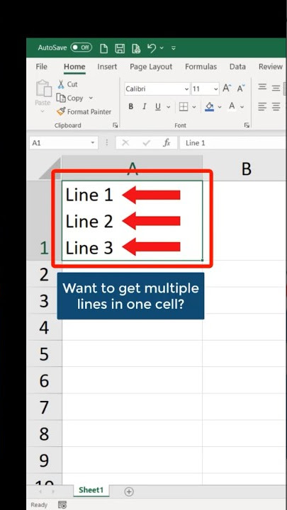 Add multiple lines in one cell in #excel