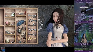Alice: Madness Returns 🦋 Full Game Speedrun ☂️ New Game 100% Nightmare 3:44:21 🐈