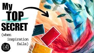 Painter’s Block? No Inspiration? Paint this easy, loose, expressive abstract watercolor! @DianeAntoneStudio