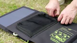 ALLPOWERS Flexible Foldable Solar Panel 5V 18V High Efficience Solar Battery Charger 21W Solar