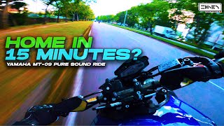 Home in 15 Minutes? Yamaha MT-09 + Yoshimura R55 CP3 Engine [4K]