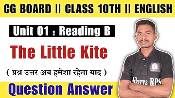 Cg Borad Class 10th English / Unit / Reading B Question Answer / Chapter / Question Answer