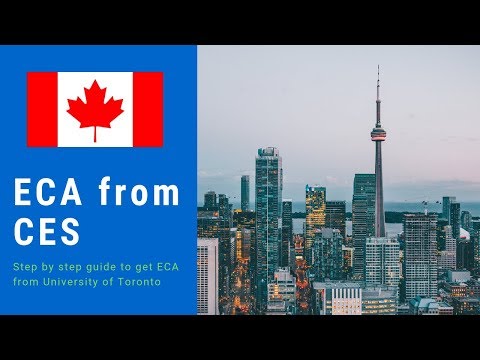 Step by Step Guide to get ECA from CES | University of Toronto