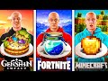 I Ate Only Game Food For 24 Hours ,Minecraft , Fortnite , Genshin Impact