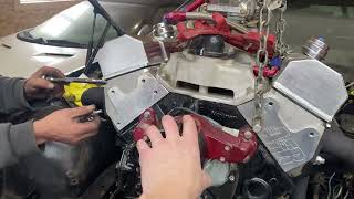 Race car engine test install with new Headers by Tony Loewen 119 views 1 year ago 5 minutes, 38 seconds