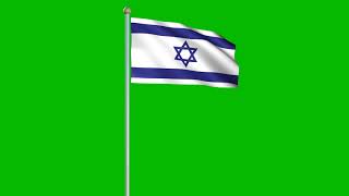 Israel Flag - 4K Green Screen Free High Quality Effects