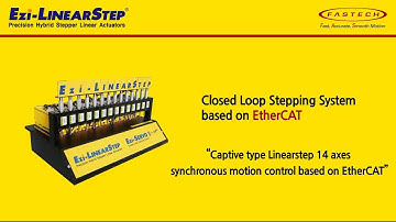 27  171116 Ezi SERVOII EtherCAT Captive LinearStep 14 Axes Synchronous Motion with Encoder driven by