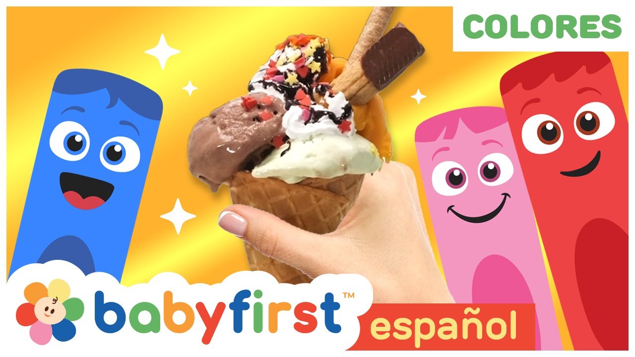 Colores en español para niños | Pandilla de Colores | Helado | Juguetes mágicos | Babyfirst español