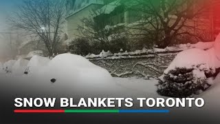 Snow blankets Toronto as residents are urged to stay indoors | ABS-CBN News