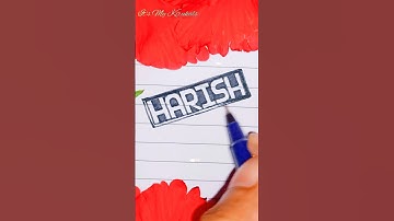 HARISH | Nameart | comment your name #shorts