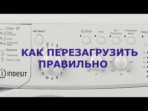 Как перезагрузить стиральную машину Индезит