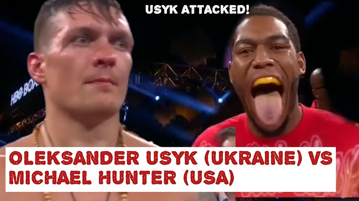 USYK ATTACKED,OLEKSANDER USYK (UKRAINE) VS MICHAEL HUNTER (USA) BOXING KNOCKOUT HIGHLIGHTS!