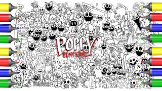Poppy Playtime Chapter 1-3 Colorng Pages Mix / Coloring All Monsters from Poppy Playtime 1-3 / NCS
