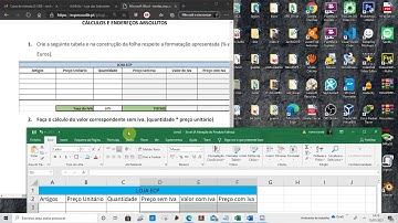 Excel - Ficha Referência Absoluta - Operações Básicas - Soma - Formatações