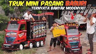 TRUK DIMAS PASANG KLAKSON TELOLET BASURI! BIKIN GEGER KAMPUNG, PERTAMA TRUK MINI PAKAI BASURI