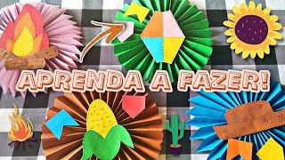 ENFEITES FÁCEIS PARA FESTA JUNINA - COMO FAZER/ FAÇA VOCÊ MESMO!