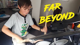 Frozen Crown | 9 year old drummer | "Far Beyond" Drum Cover