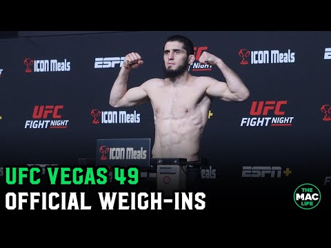 UFC Vegas 49: Islam Makhachev vs. Bobby Green Official Weigh-Ins