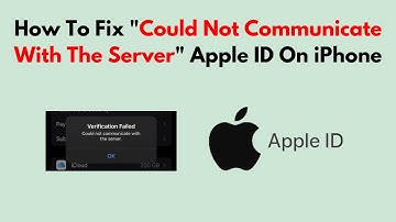 How To Fix "Could Not Communicate With The Server" Apple ID On iPhone