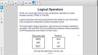 CSP Unit2 Logical Operators