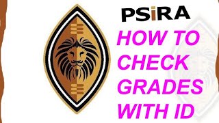 How to check psira grades with id