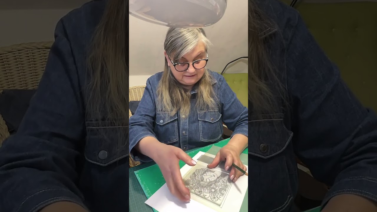 Malowanie na szkle. Lekcja1: Wzór na kalce-krok po kroku 