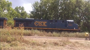 CSX ES40DC duo leading the short CSX Q276-19 with a awesome horn show. (8-19-2019)
