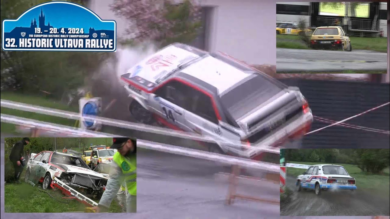 EUROPEAN HISTORIC VLTAVA RALLYE 2024 / BEST OF / CRASH