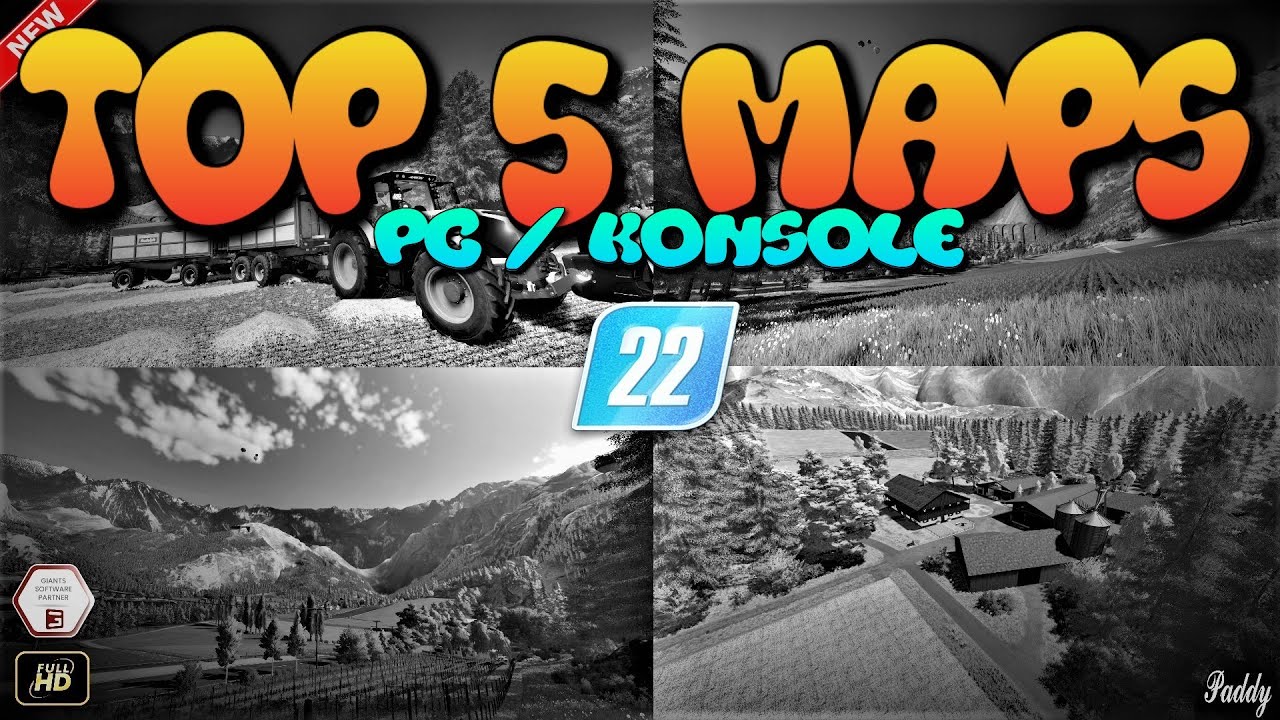 🆕[LS22]🔴TOP 5 MAPS Farming Simulator 22 #402 - YouTube