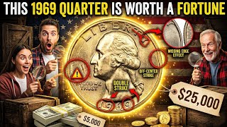 🚨1969 Quarter Value Guide 💰 Rare Washington Quarter Errors Worth Big Money😲🇺🇸