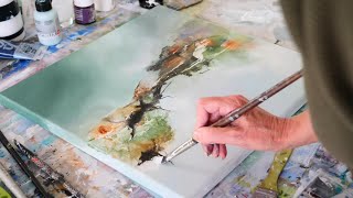 How To Paintpeinture Acrylique Abstraiteabstract Painting Pintura Acrílica Abstracta