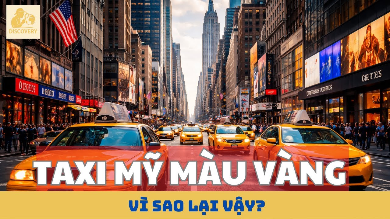 TAXI Ở NEW YORK TOÀN MÀU VÀNG – VÌ SAO LẠI VẬY?