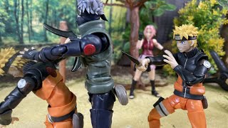 NARUTO stop motion naruto sakura vs kakashi ナルト サクラ VS カカシ