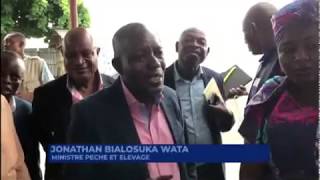 Pêche et Elevage : Monsieur Le Ministre BIALOSUKA Jonathan sur terrain!!!