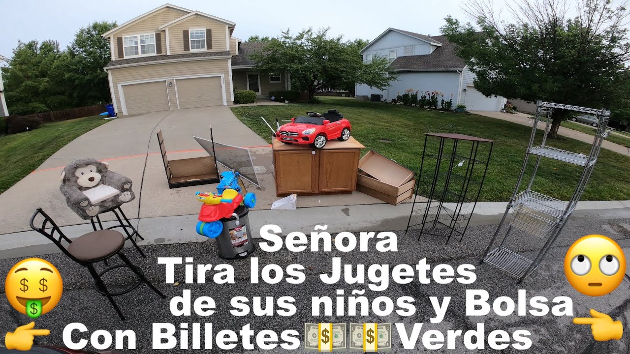 😱wow Maleta llena de Tesoros/ LO QUE TIRAN EN USA LOS MILLONARIOS /VENTA DE GARAGE EN USA/ YARD SALE