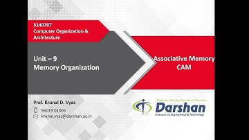 Unit 9 - Associative Memory (CAM)